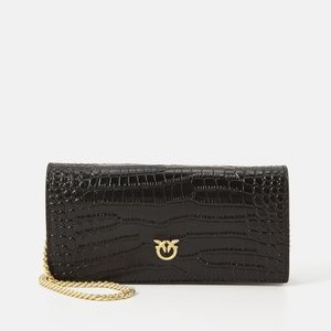 FLAT WALLET STAMPA COCCO - Wallet - nero limousine/matt gold-coloured FLAT WALLET STAMPA COCCO - Wallet - nero limousine/matt gold-coloured