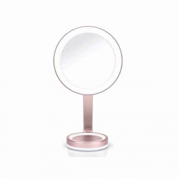 Увеличительное Зеркало cо Светодиодами Babyliss 9450E Розовый  