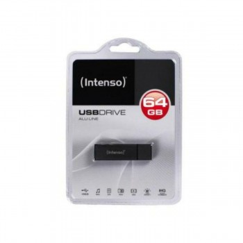 Память USB и Micro USB INTENSO ALU LINE 64 GB Антрацитный 64 Гб USВ-флешь память
