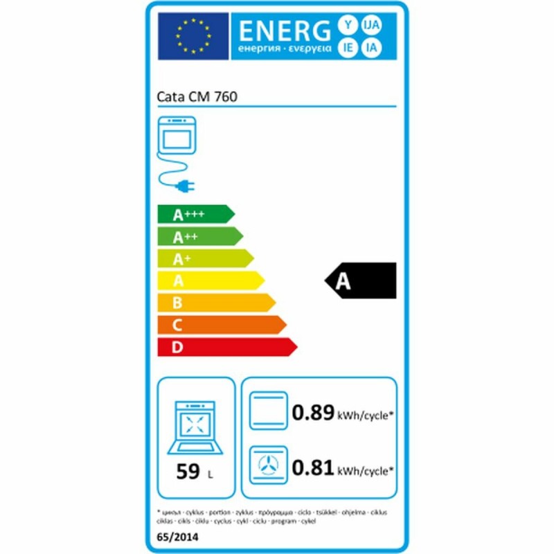 Многоцелевая печь Cata CM760ASBK 2400 W 59 L