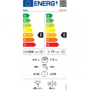 Washer - Dryer Balay 3TW777B 4 кг 7 kg