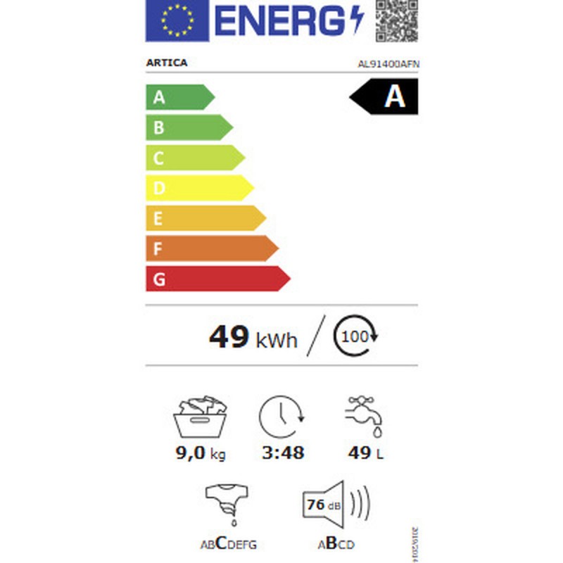 Стиральная машина Artica AL91400AFN 1400 rpm 9 kg
