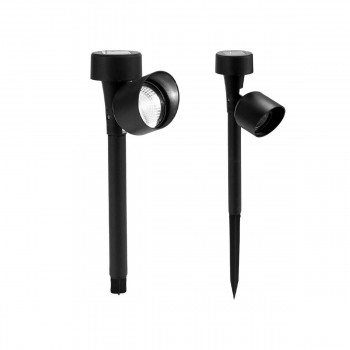 Солнечный светильник Ibergarden Чёрный 12 x 26 x 5,5 cm (24 штук)