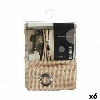 занавес Gift Decor Бежевый 140 x 260 cm гриль (6 штук)