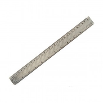 Правило Pincello Серебристый Алюминий 0,5 x 35,5 x 4 cm (12 штук)