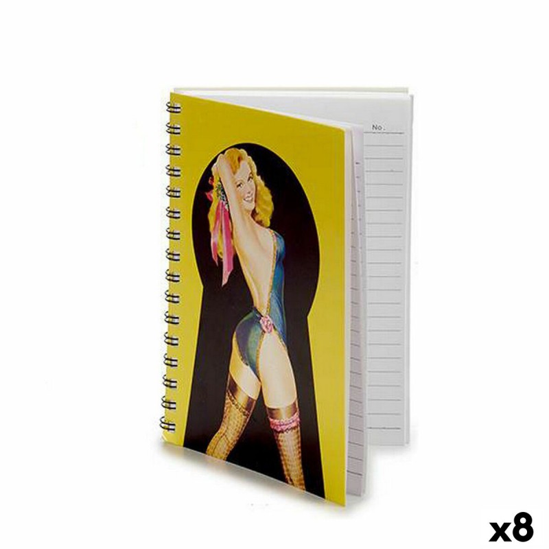 Записная книга на пружине Pincello A5 3D (8 штук)