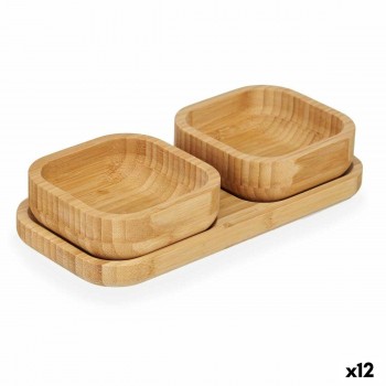 Комплект для аперитива Kinvara Коричневый Бамбук 23 x 4,5 x 11 cm 23 x 5,3 x 11 cm (12 штук)