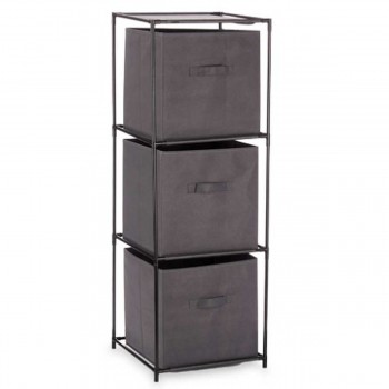 Полка Kipit Чёрный Серый Ткань полипропилен Железо Пластик 35 x 35 x 102 cm