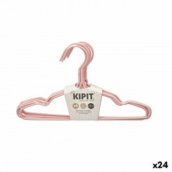 Набор вешалок Kipit Синий Зеленый Розовый Металл Силикон Детский 9,5 x 0,3 x 18 cm 29 x 18 x 2,9 cm (24 штук)