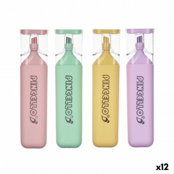 Набор флуоресцентных маркеров Pincello Жёлтый Разноцветный Розовый Фиолетовый Мята (12 штук)