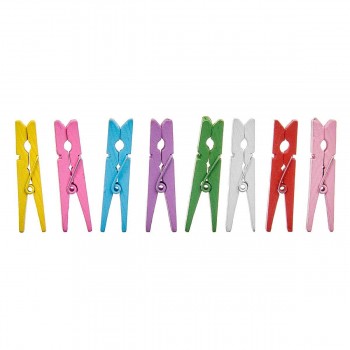 Зажимы Pincello Разноцветный Деревянный Большой (24 штук)