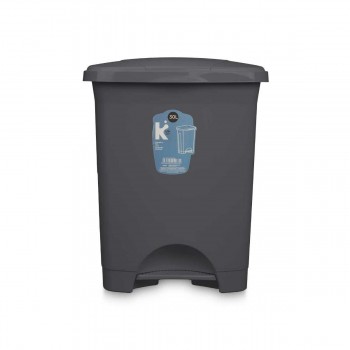 Мусорное ведро с педалью Антрацитный Пластик 30 L (4 штук)