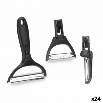 Набор овощечисток Kinvara Металл Нержавеющая сталь полипропилен ABS 14,5 x 22 x 2,5 cm Сменные насадки 3 Предметы (24 штук)