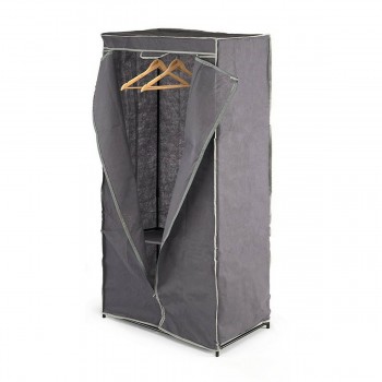 Гардеробная Kipit Чёрный Серый Ткань 75 x 46 x 160 cm