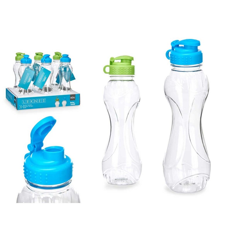 фляга Leknes Синий Зеленый полипропилен Полиэтилентерефталат (ПЭТ) 600 ml (6 штук)