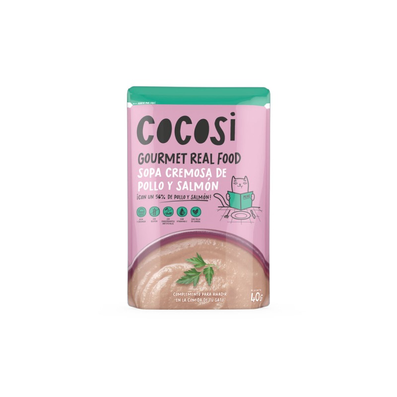 Корм для котов Cocosi Gourmet Real Food 40 g Лососевый 12 штук
