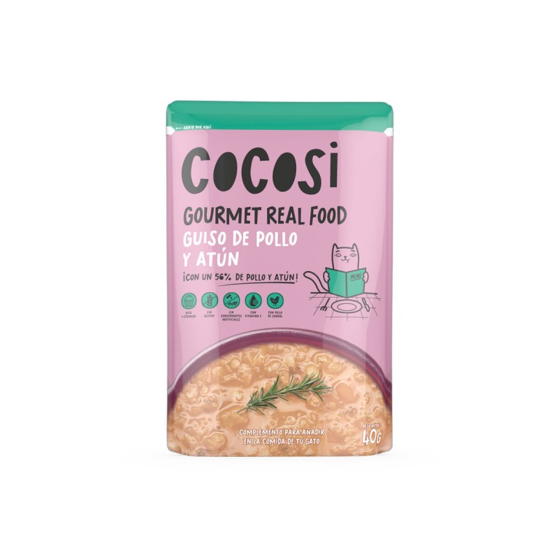 Корм для котов Cocosi Gourmet Real Food 40 g Тунец 12 штук