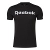 Футболка с коротким рукавом мужская Reebok Graphic Series Linear Logo Чёрный