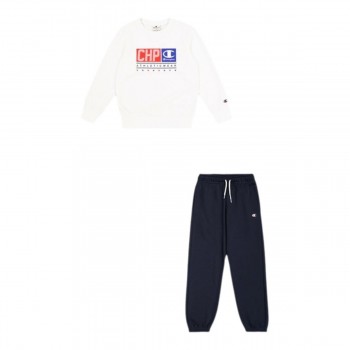 Детский спортивных костюм Champion Champion Chandal Champion Crewneck Sweatsuit Niño Синий Белый
