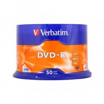 DVD-R Verbatim 4,7 GB 16x 50 Предметы (4 штук)