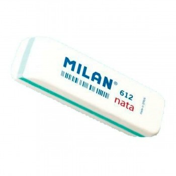 Набор ластиков Milan 612 NATA Белый 7,8 x 2,3 x 1,2 cm 12 Предметы (25 штук)