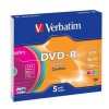 DVD-R Verbatim Colour 4,7 GB 16x 5 Предметы (20 штук)