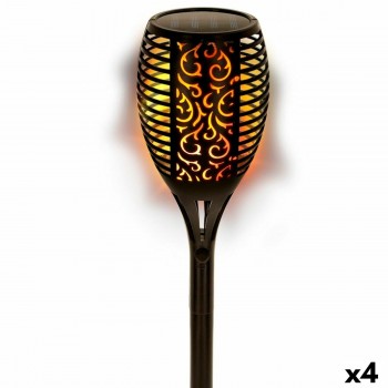 Набор солнечных садовых кольев Aktive 51 Пластик 11 x 77,5 x 11 cm (4 штук)