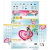 Надувной матрас Intex Сердце 135 x 155 x 25 cm Розовый (6 штук)