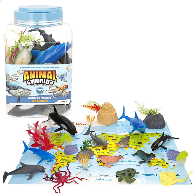 фигурок животных Colorbaby Пластик 23 X 10 X 7 CM (4 штук)