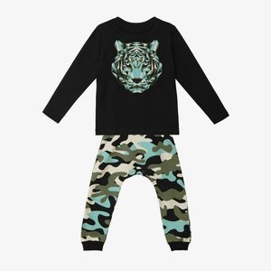 CAMO TIGER - Tracksuit bottoms - schwarz CAMO TIGER - Tracksuit bottoms - schwarz