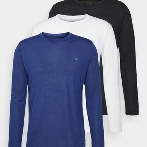 ASSORTED LONG SLEEVE 3 PACK - Long sleeved top - black/white/navy ASSORTED LONG SLEEVE 3 PACK - Long sleeved top - black/white/navy