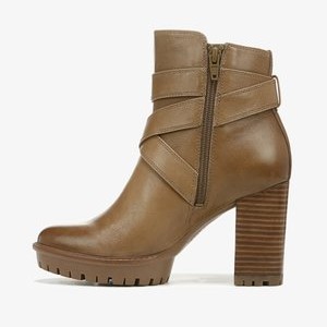 LYRA - Cowboy/biker ankle boot - dark bamboo leather LYRA - Cowboy/biker ankle boot - dark bamboo leather