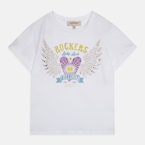 CON STAMPA E APPLICAZIONI - Print T-shirt - white CON STAMPA E APPLICAZIONI - Print T-shirt - white