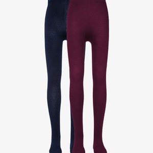 2 PACK UNISEX - Tights - bordeaux/dark blue 2 PACK UNISEX - Tights - bordeaux/dark blue