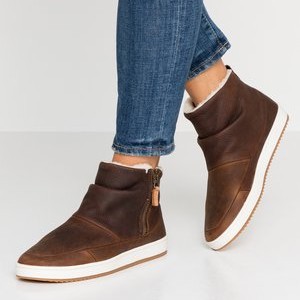 RIDGE - Ankle boots - dark brown/offwhite RIDGE - Ankle boots - dark brown/offwhite
