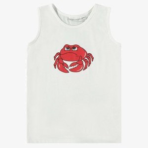 TANK KRABBE - Top - white front print TANK KRABBE - Top - white front print