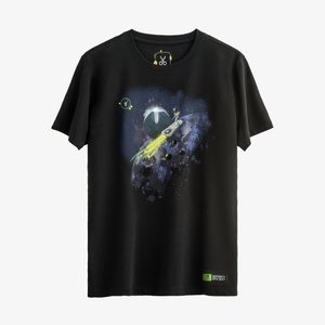 CHECKPOINT - Print T-shirt - tar CHECKPOINT - Print T-shirt - tar