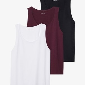3 PACK - Top - black/white/bordeaux 3 PACK - Top - black/white/bordeaux