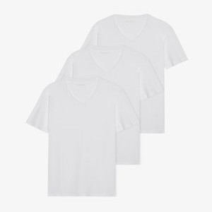 3 PACK  - Basic T-shirt - white 3 PACK  - Basic T-shirt - white