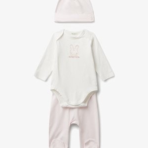 SET - Beanie - pink SET - Beanie - pink