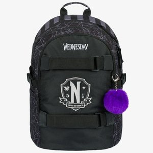 SKATE WEDNESDAY NEVERMORE - School bag - schwarz SKATE WEDNESDAY NEVERMORE - School bag - schwarz