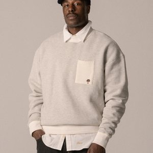 SOURCE POCKET CREWNECK UNISEX - Sweatshirt - grey heather SOURCE POCKET CREWNECK UNISEX - Sweatshirt - grey heather