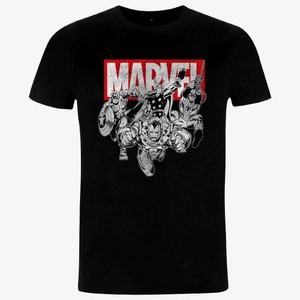 AVENGERS CLASSIC IRONMAN POSES UNISEX - Print T-shirt - black AVENGERS CLASSIC IRONMAN POSES UNISEX - Print T-shirt - black