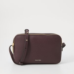 FOIL ELONGATED CAMERA BAG - Cross body bag - fudge/espresso FOIL ELONGATED CAMERA BAG - Cross body bag - fudge/espresso