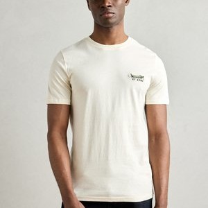 EMBROIDERY TEE - Print T-shirt - faded stone EMBROIDERY TEE - Print T-shirt - faded stone