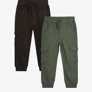 2 PACK - REGULAR FIT - Cargo trousers - khaki