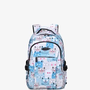 AOKING BACKPACK - Rucksack - blue and white AOKING BACKPACK - Rucksack - blue and white