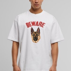 BEWARE SIGN - Print T-shirt - white BEWARE SIGN - Print T-shirt - white