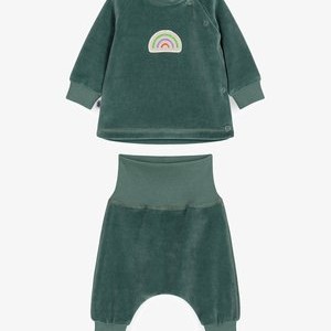 UNISEX SET - Zip-up sweatshirt - green UNISEX SET - Zip-up sweatshirt - green