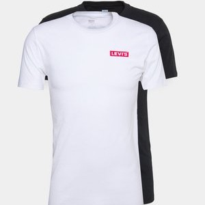 2 PACK - Basic T-shirt - white/black 2 PACK - Basic T-shirt - white/black